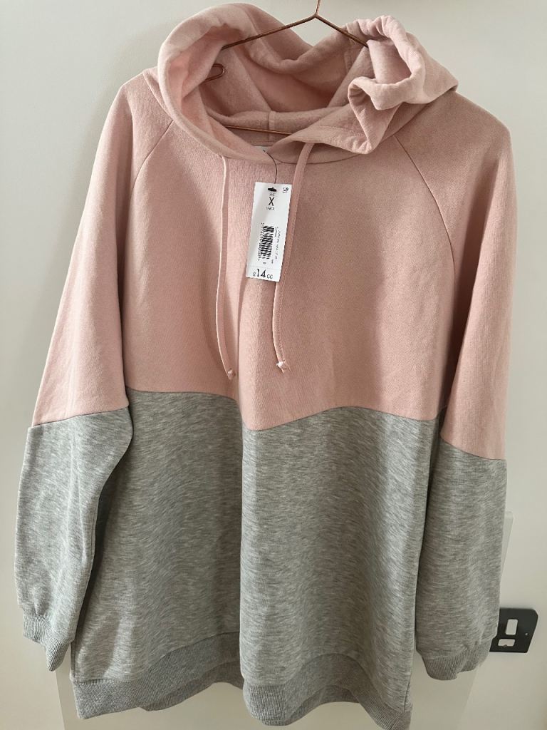 Papaya Woman XL Pink and Grey Hoodie – Brand New with Tags