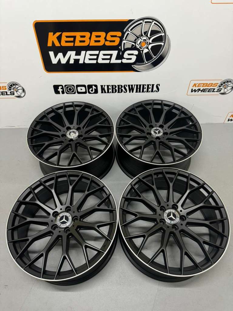 19" MERCEDES 2024 C63 AMG STYLE ALLOY WHEELS C CLASS E CLASS S CLASS A CLASS CLA
