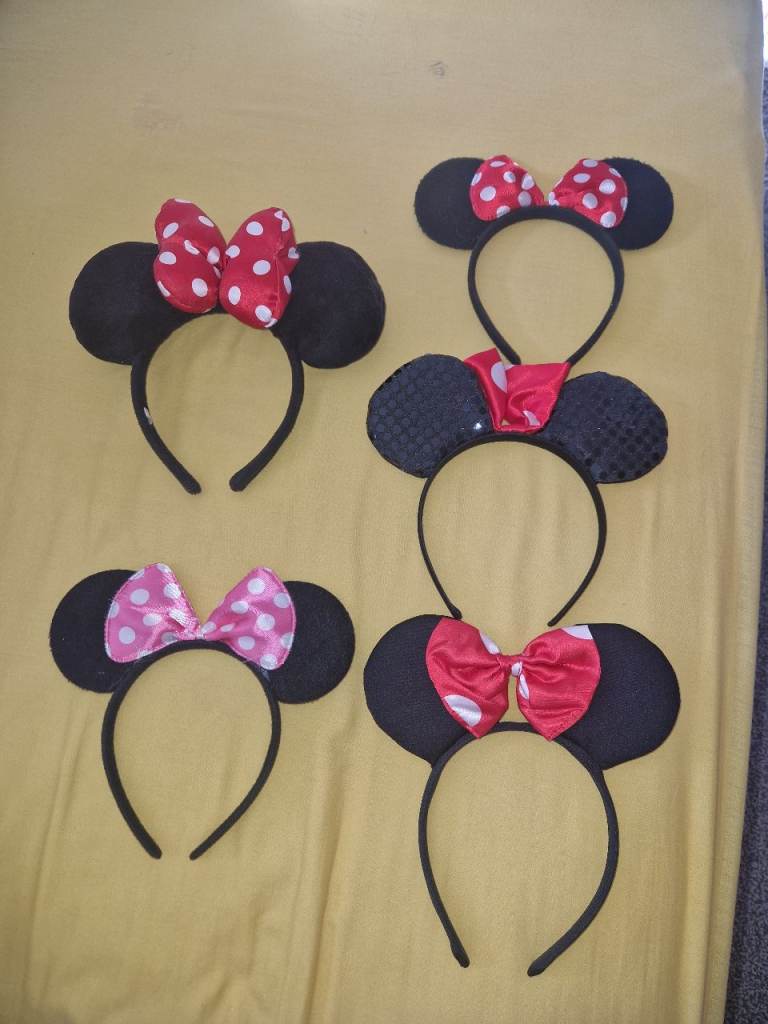 Girls Micky Mouse Hairband x 5