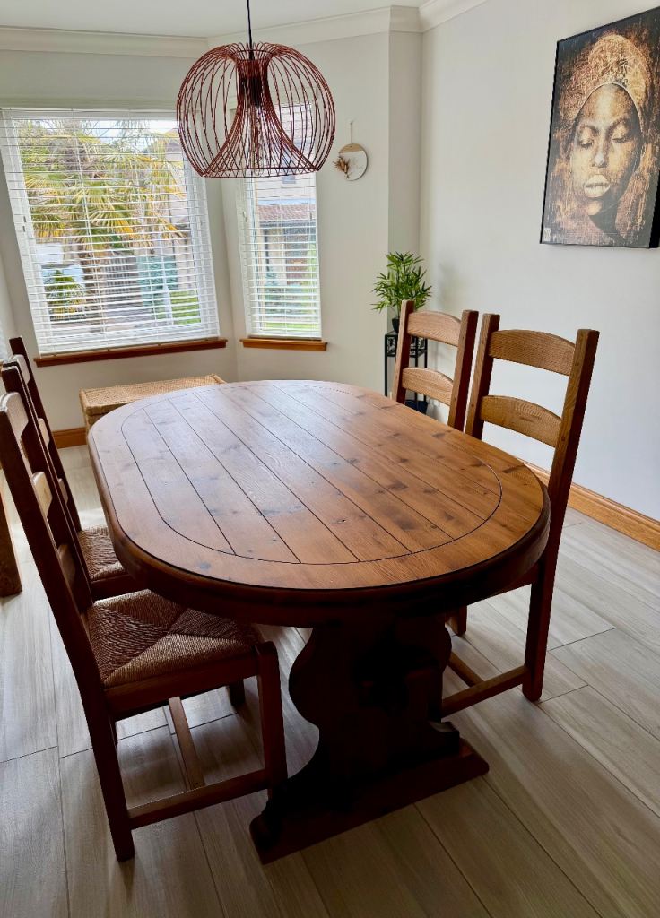 Solid Wood Dining Room Table