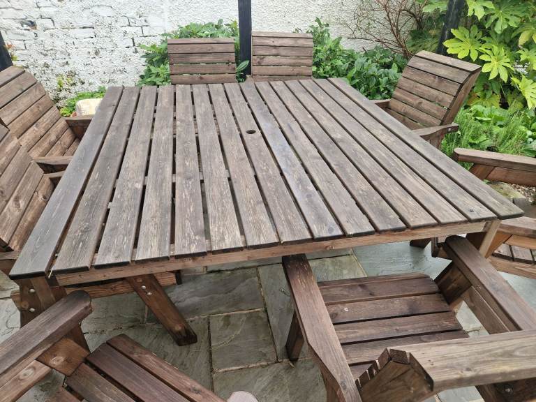 Charles Taylor 8 seater dining table & chairs