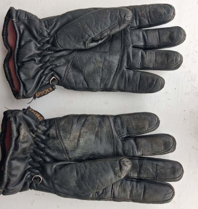 SPORTEX CLASSIC Leather Motorcycle gloves used size UK11 