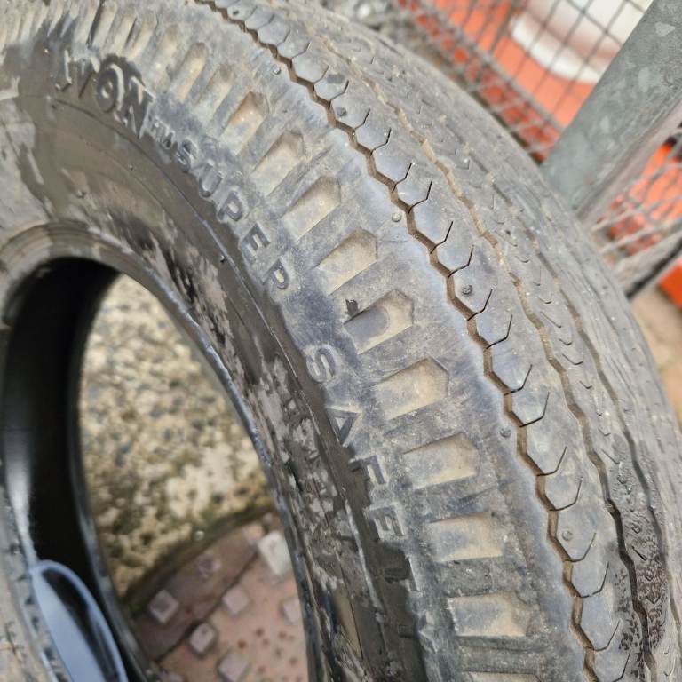 Classic vintage car tyre