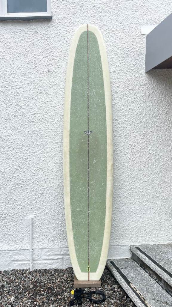 SHIPPING, Whitburn Longboard Surfboard 9’6, Noserider, Epoxy, Retro, 78L, single fin
