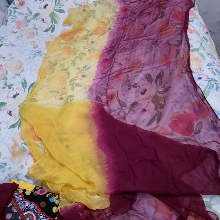 Small Maroon diamonte dress. Heavy salwar. Short kameez. Asian dress. Kurti. Wedding party