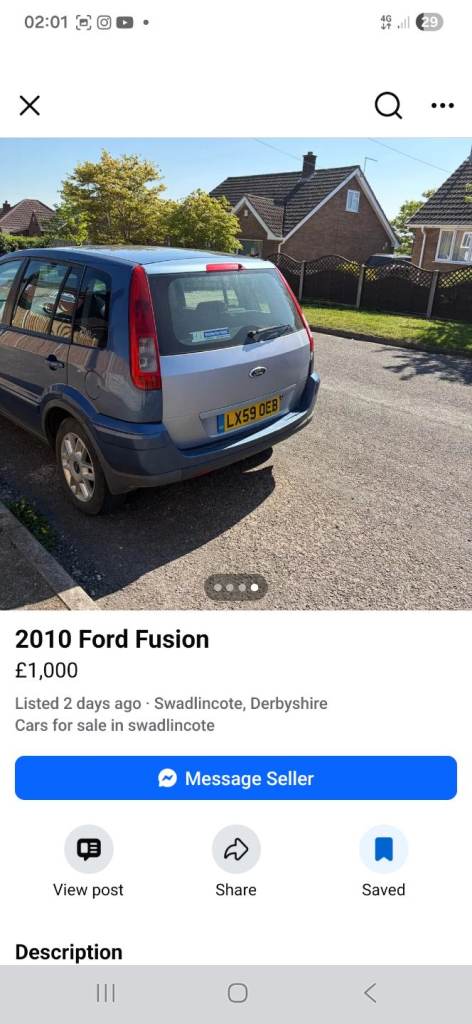 Ford, FUSION, Hatchback, 2009, Other, 1596 (cc), 5 doors