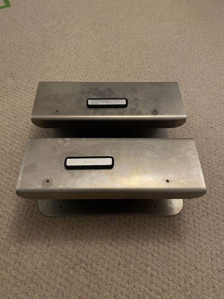Wall Mounted Metal Shelves - Pair