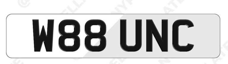 W88 UNC (wait uncle) private plate