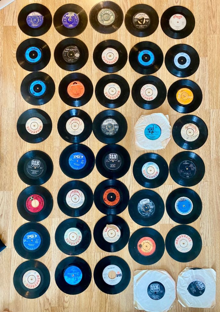 40 x 45rpm vinyl record collection job lot bundle (1950s - 1970s) 