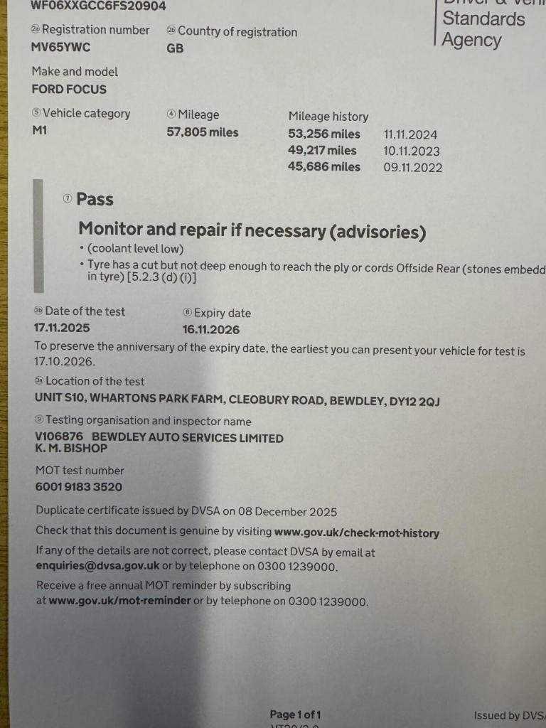 2015 Ford Focus 1.5 TDCi 120 Titanium X 5dr ESTATE DIESEL Manual