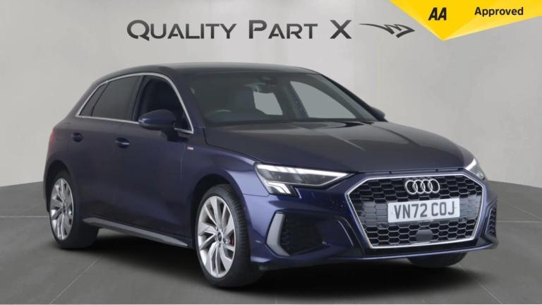 2022 Audi A3 1.4 TFSIe 40 S line Sportback S Tronic Euro 6 (s/s) 5dr 13kWh HATCHBACK Petrol/Elect...