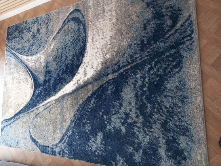 Coctail Rug 160 x 230 cm - Navy/Grey Abstract Design