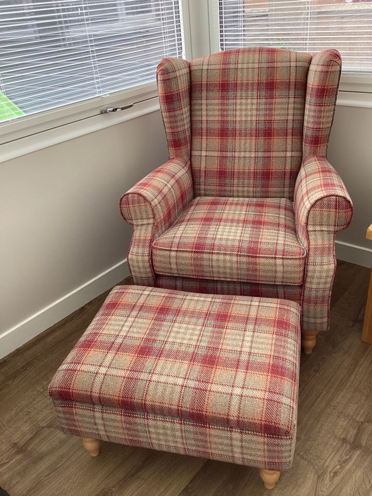 Arm Chair Next Sherlock Armchair  with Storage foot stool