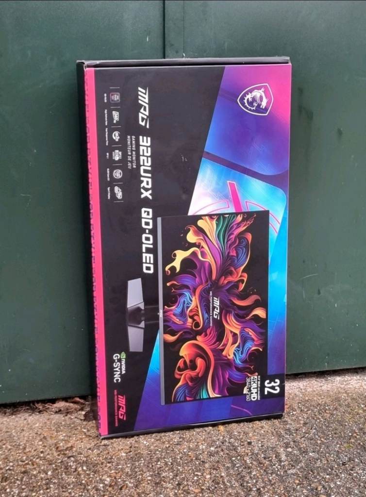 MSI MPG 32" OLED Empty Monitor Packaging Box