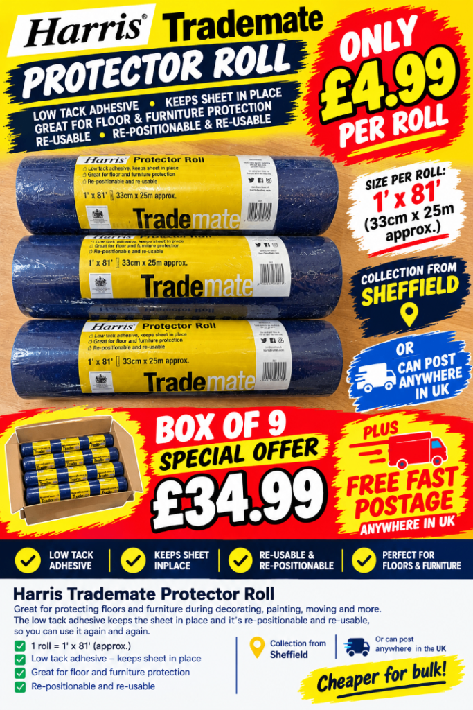 Harris Trademate Protector Roll - Great for DIY, Decorating & More!