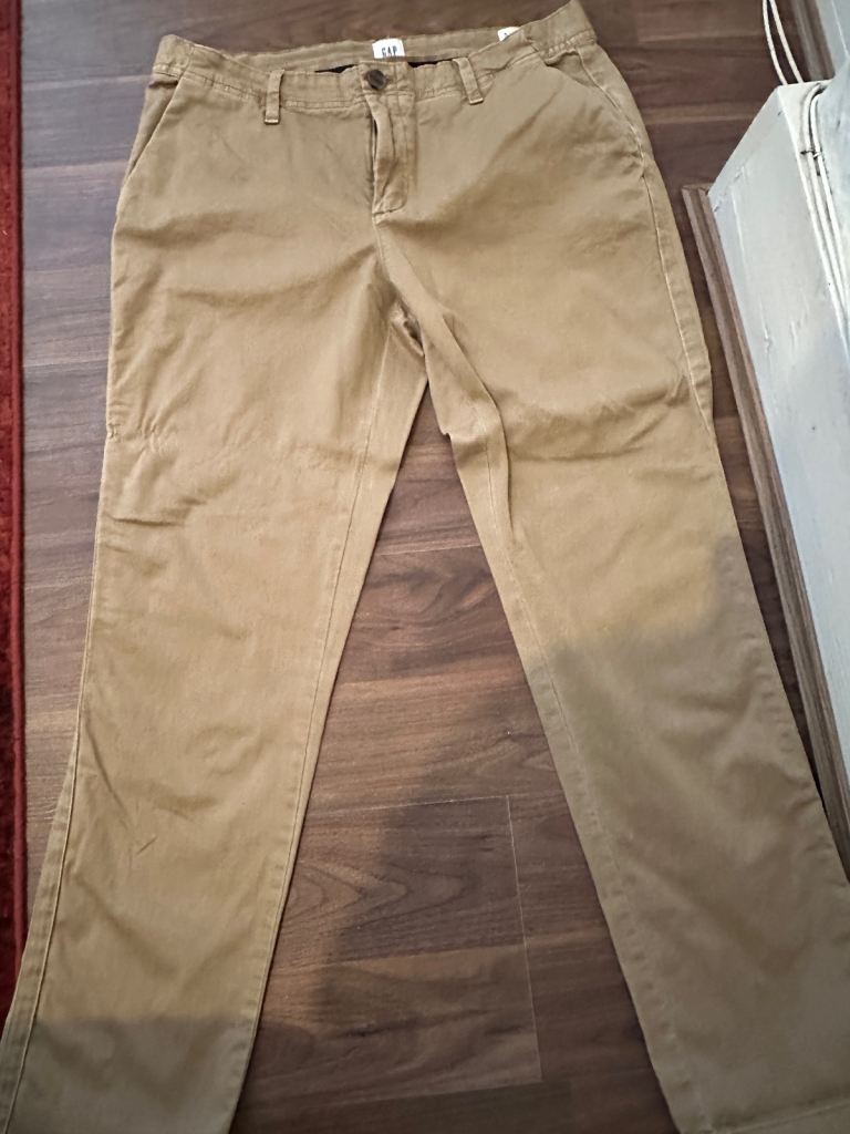 GAP Petite Size 6 Beige Cotton Trousers