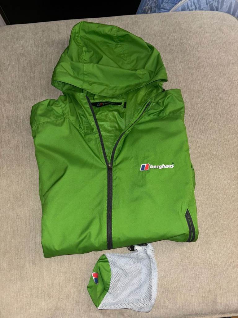 Berghaus Hooded Foldaway Jacket. Small. Cost £95, accept £23 ono for quick sale