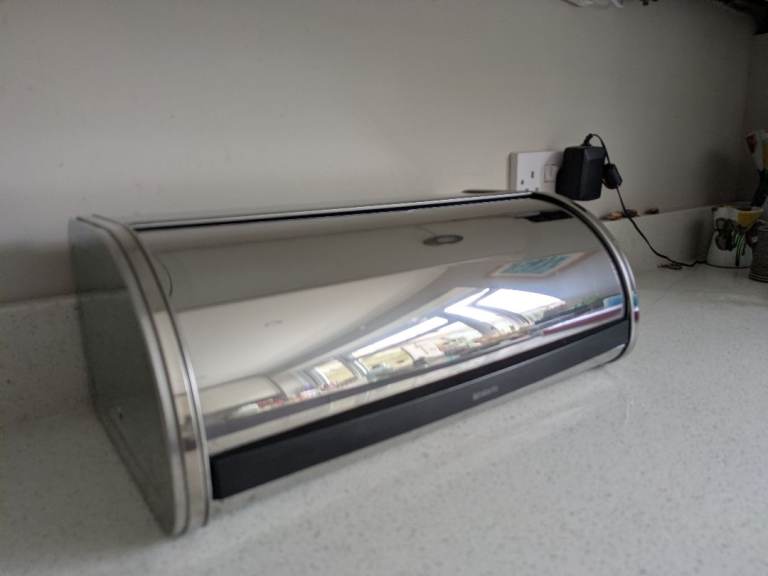 Brabantia Roll Top Bread Bin - Stainless Steel, Good Condition