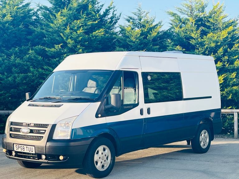 2009 (08) Ford Transit 140 T350l D/C     Tdci Duratorq Rwd Lwb 2.4 Diesel Campervan Low Mileage 66k