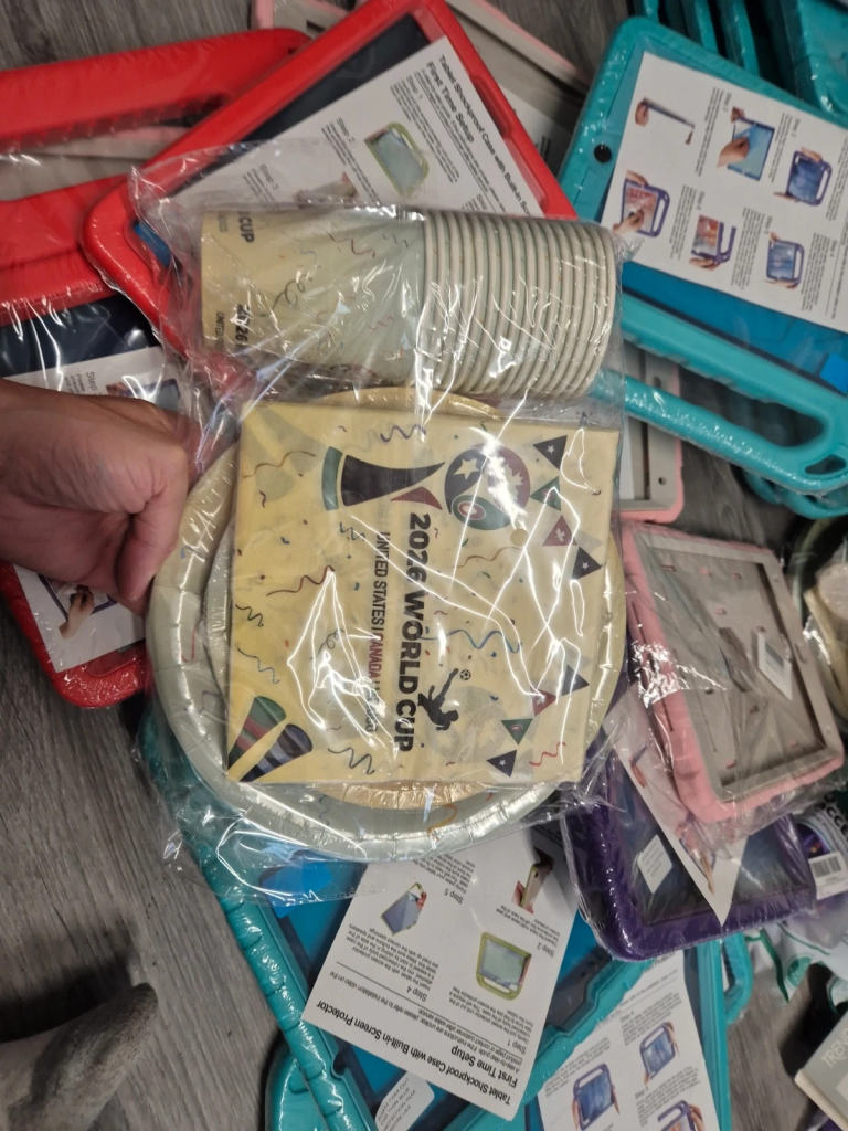 68 piece party cups and plates