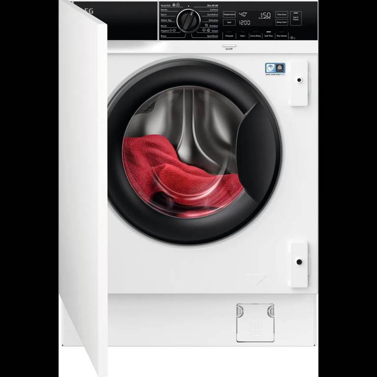 AEG ProSteam® Technology LF7C8636BI Integrated 8kg Washing Machine with 1600 rpm - White - B Rated