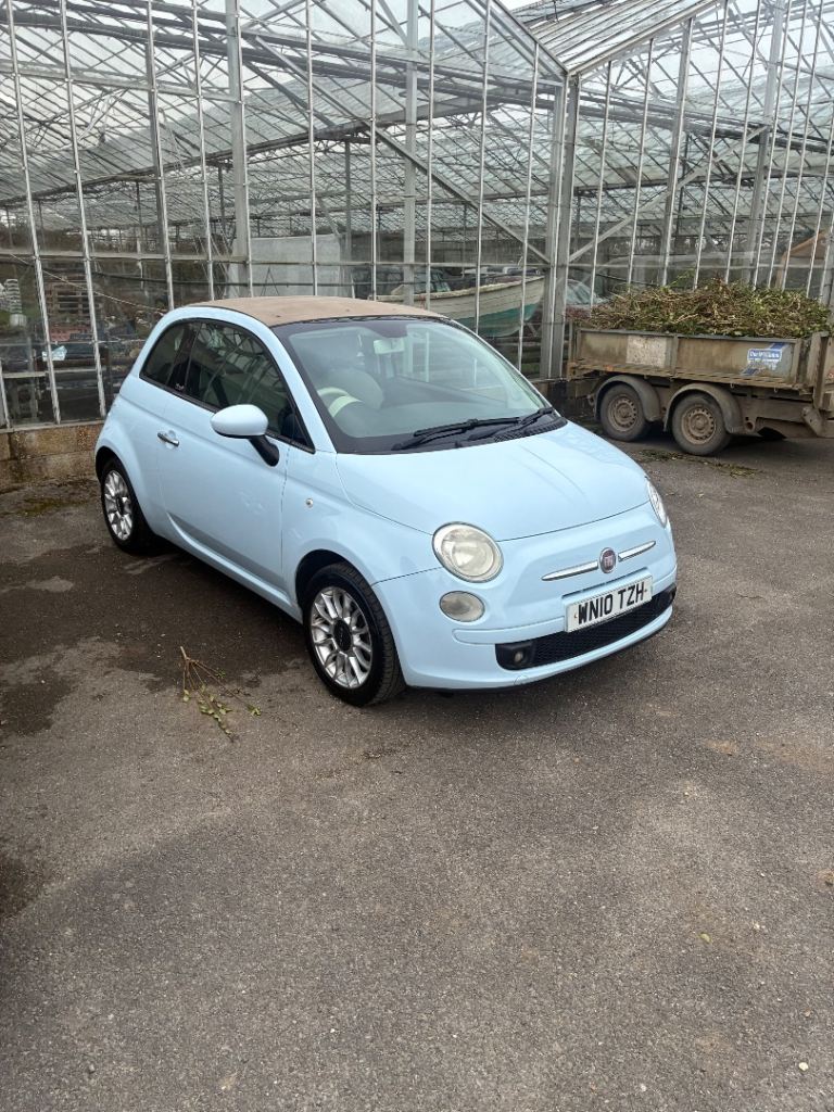 Fiat, 500, Convertible, 2010, Manual, 1368 (cc), 3 doors