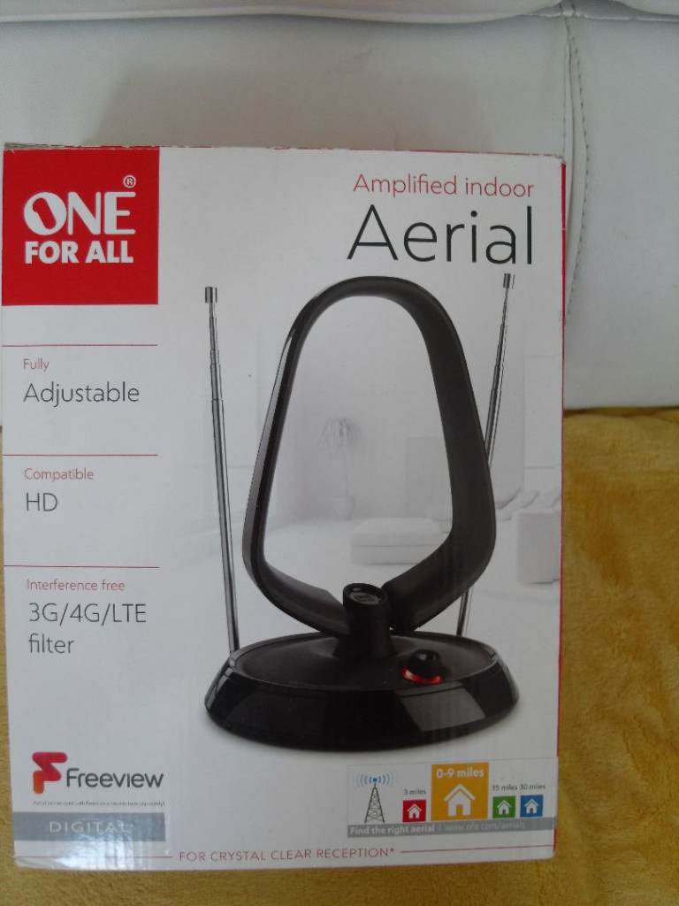 One for All SV9143 Amplified Loop Indoor TV Aerial    As-New