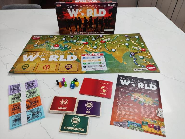 Race Across The World – Board Game, Good Condition