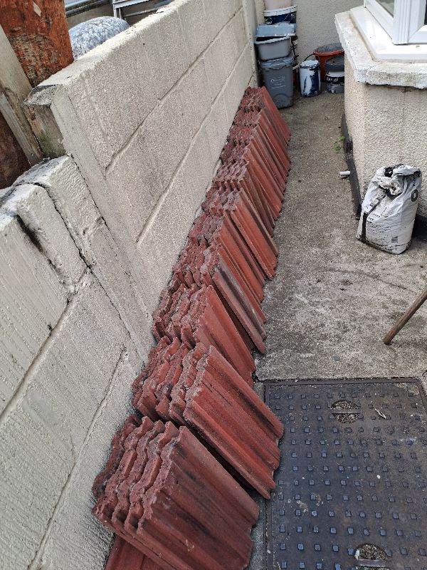 Red concrete roof tiles for free 50 +