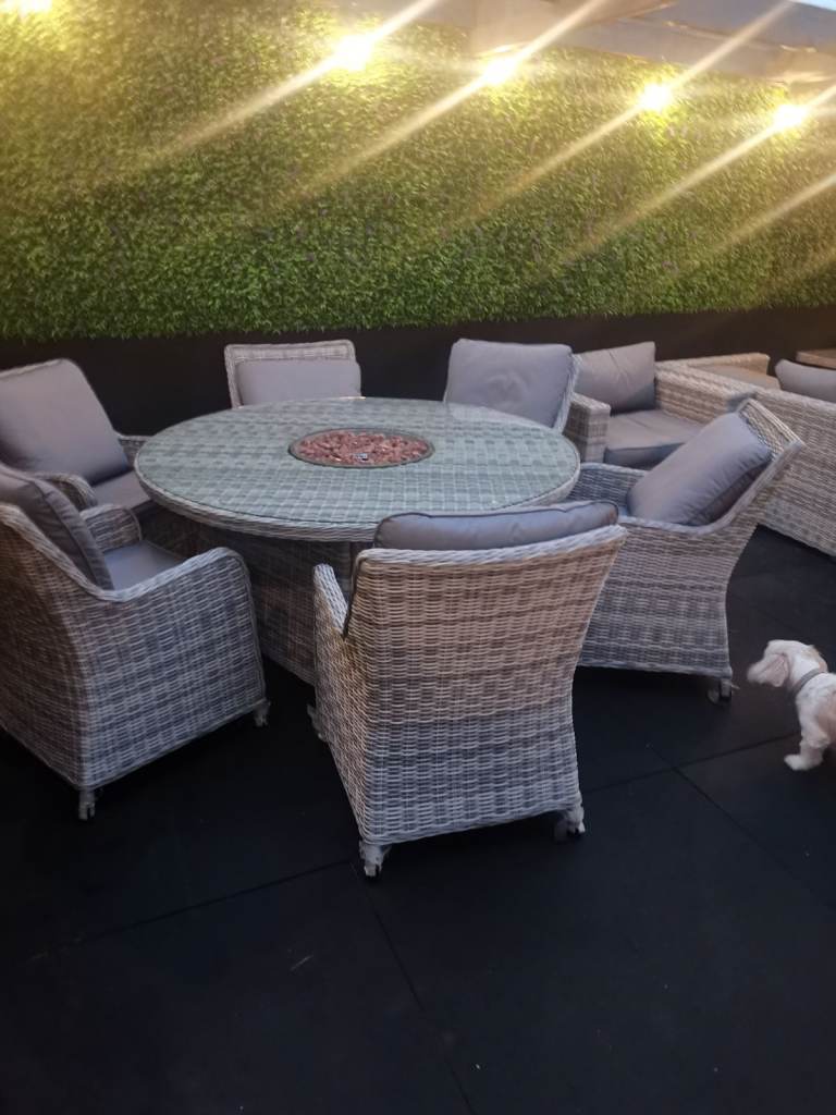 Rattan Garden furniture, sheds, patio heaters 