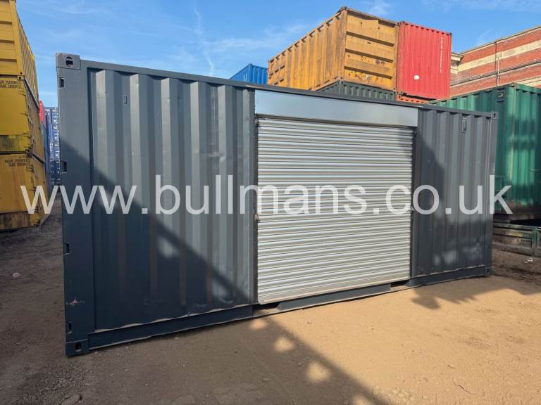 20ft Shipping Container with Side Roller Shutter – Refurbished – Delivery Available