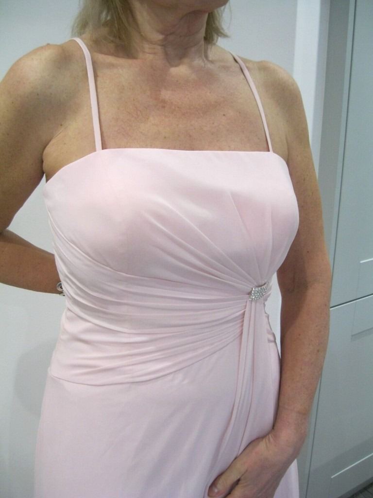 Symphony of Venus Ice Pink Chiffon,Sweetheart Mother Of The Bride Dress & 2x Shawls