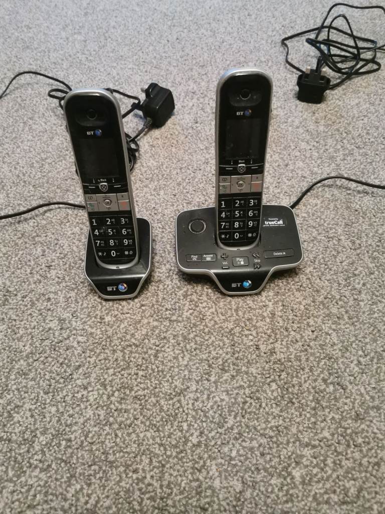 BT Truecall twin digital cordless phone, nuisance call blocker and answering machine