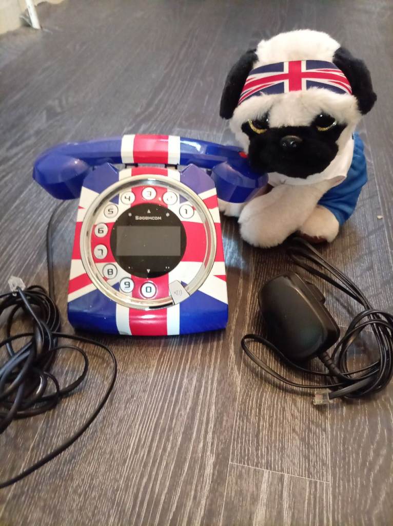 Union Jack Corded Home Phone – Good Condition