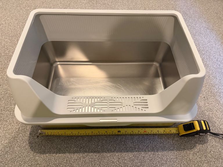XXL stainless steel litter box