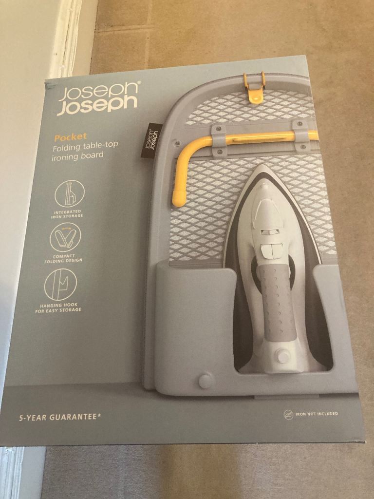 Folding table top ironing board