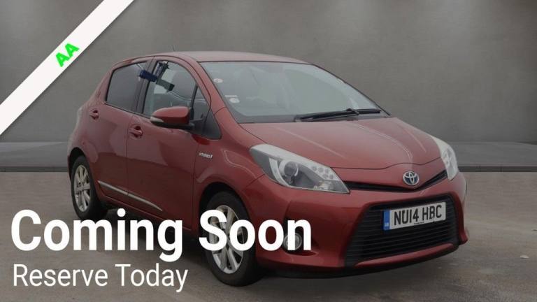 2014 Toyota Yaris 1.5 VVT-i Hybrid Icon+ 5dr CVT HATCHBACK PETROL/ELECTRIC Automatic