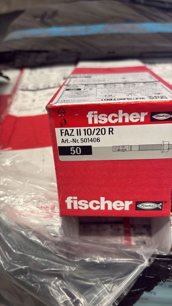 Heavy Duty Concrete Anchor Bolts Fisher FAZ II 10/20 R