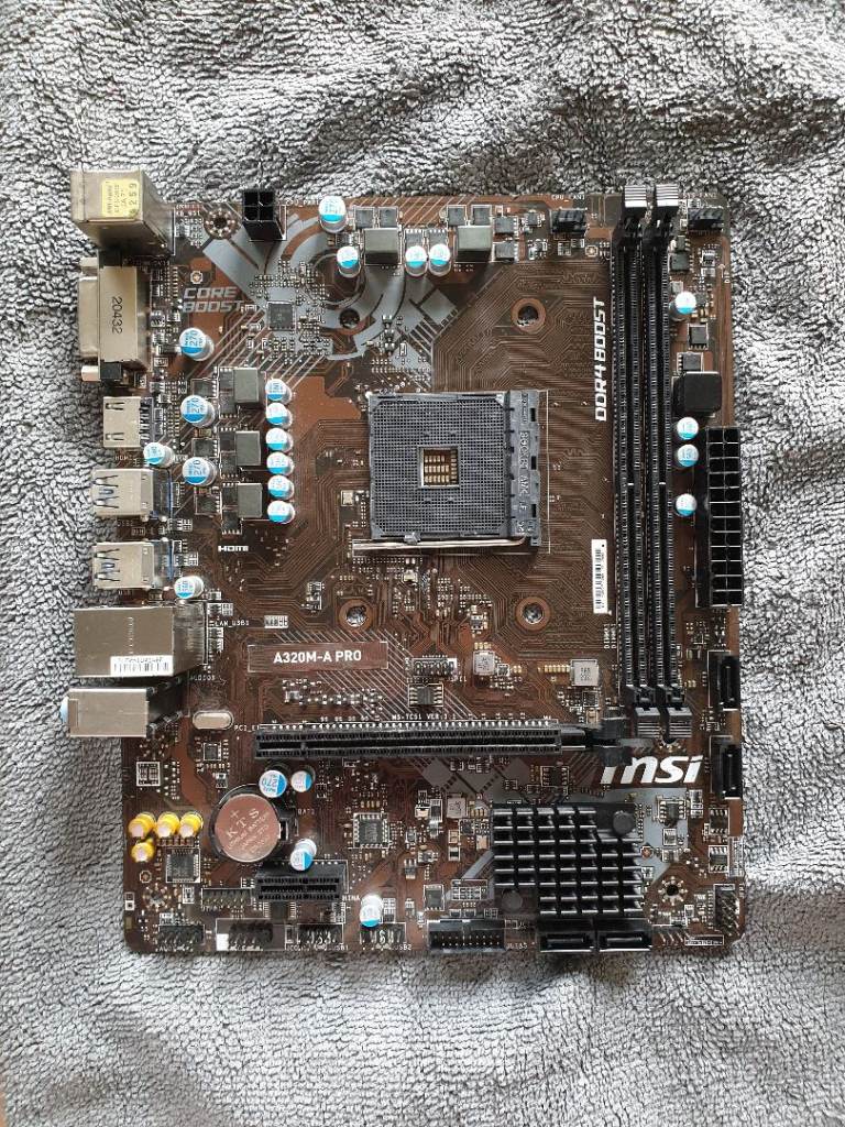 MSI A320M-Pro AM4 Motherboard Spares/Repair