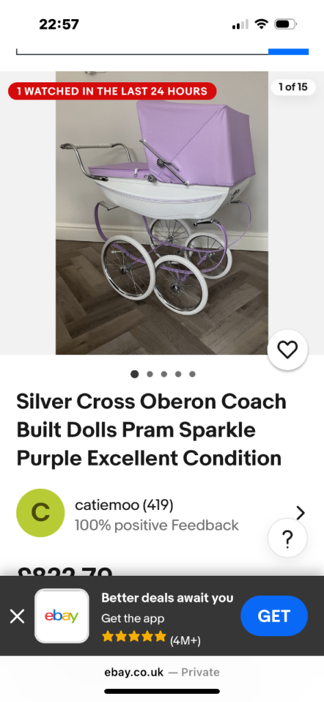 image for Silver cross pram 