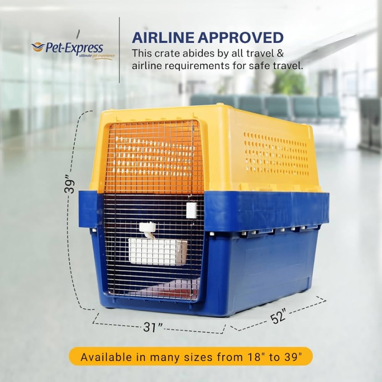 Large dog travel crate, IATA approved for international travel (PP100)