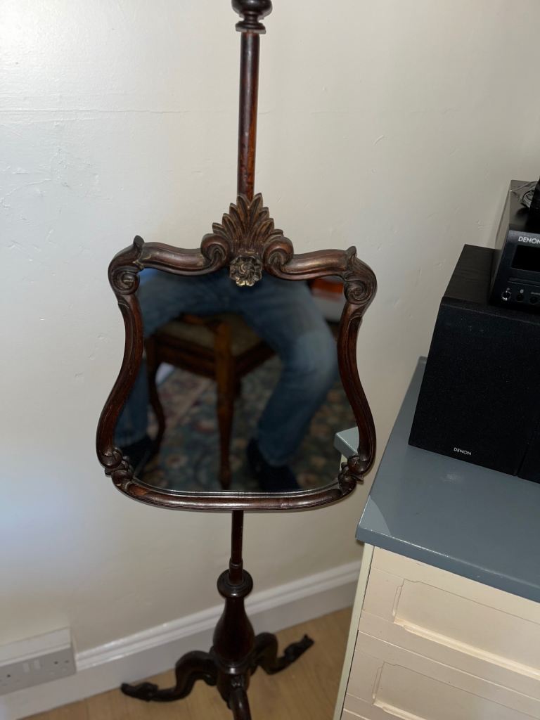 Antique Wooden Dressing Table Mirror - Good Condition