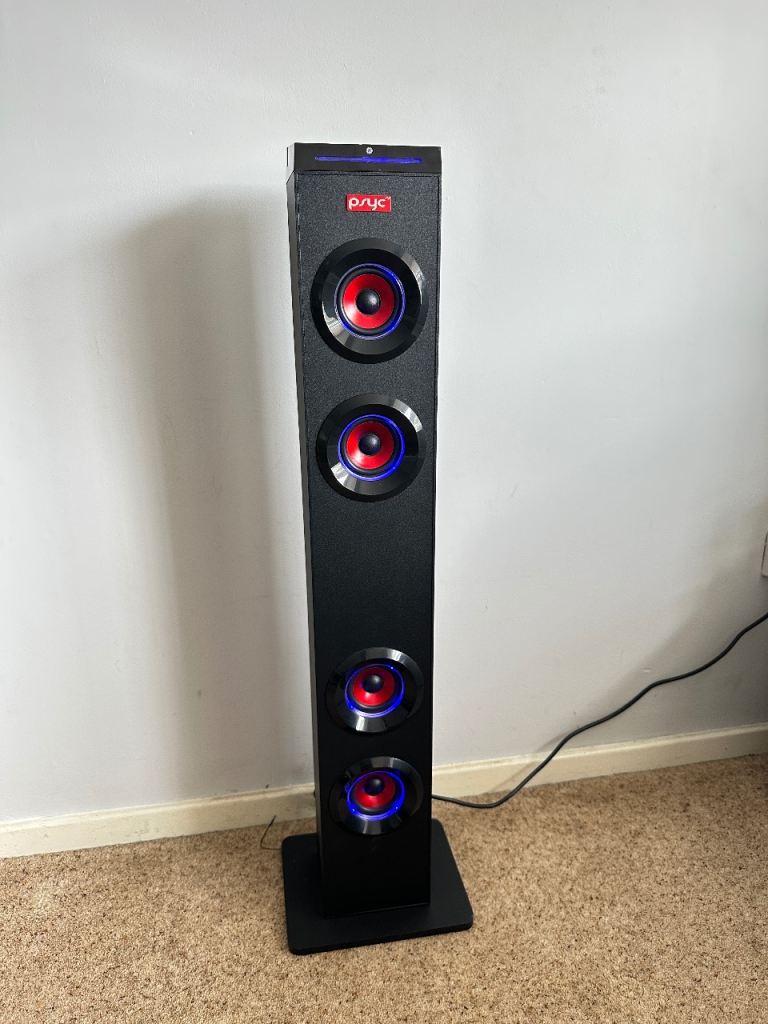 Bluetooth Tower Speaker with LED Lights | Great Sound | £25 Quick Sale