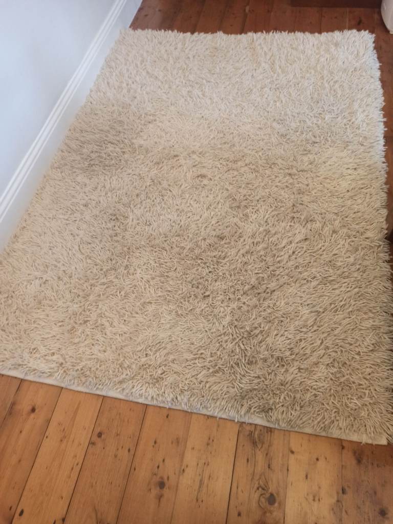 Ikea shaggy wool rug