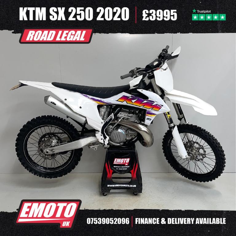 KTM SX 250 2020 Motocross Bike Road Reg 250cc 42 Hours - Finance Available