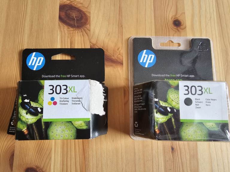 HP 303XL Black & Tri-Colour Ink Cartridges (Genuine, High Yield, New)