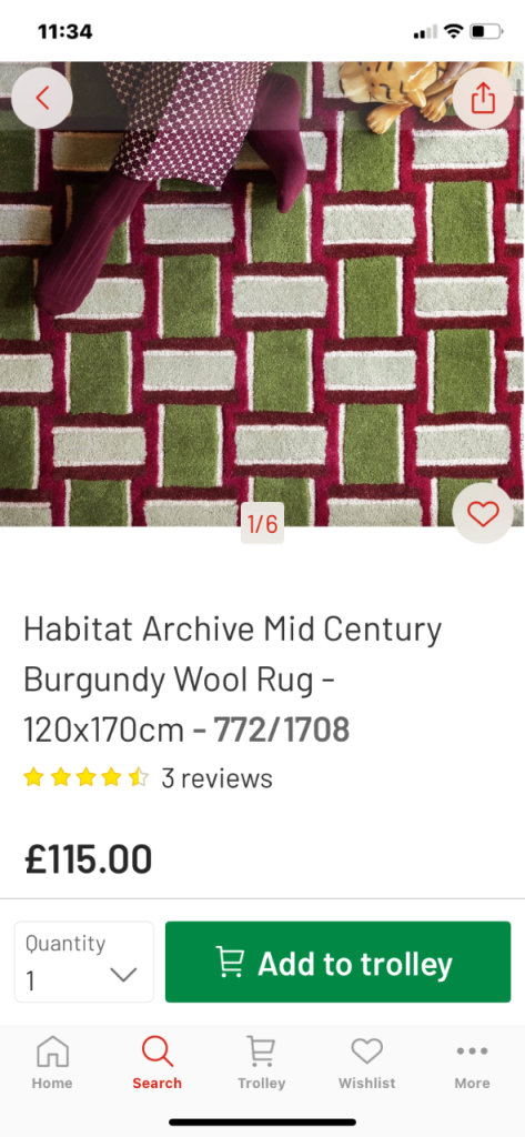 NEW HABITAT RUG 