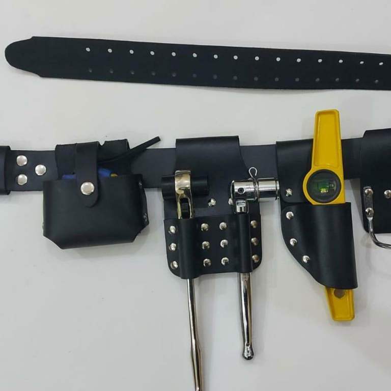 Scaffold leather tools belt with 4 pcs tools