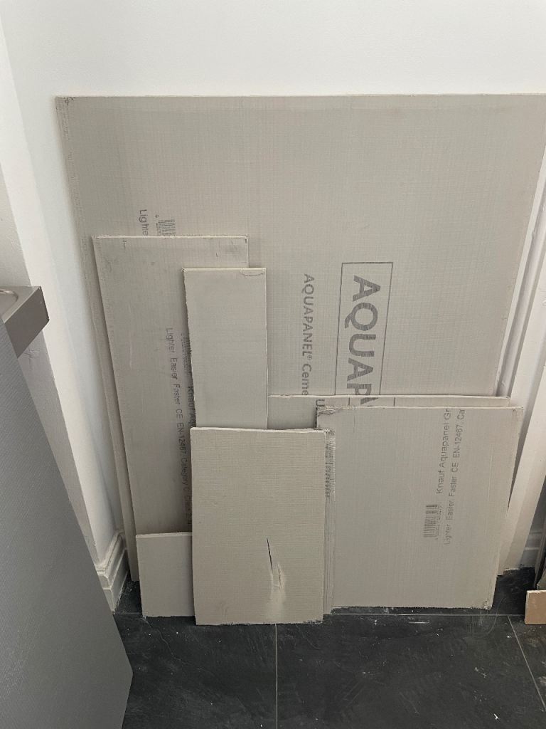 Knauf aquapanel tile board diy cellar bathroom shower