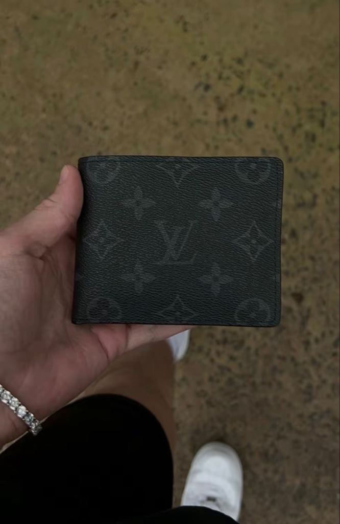 Louis Vuitton Monogram Wallet - Black, Good Condition